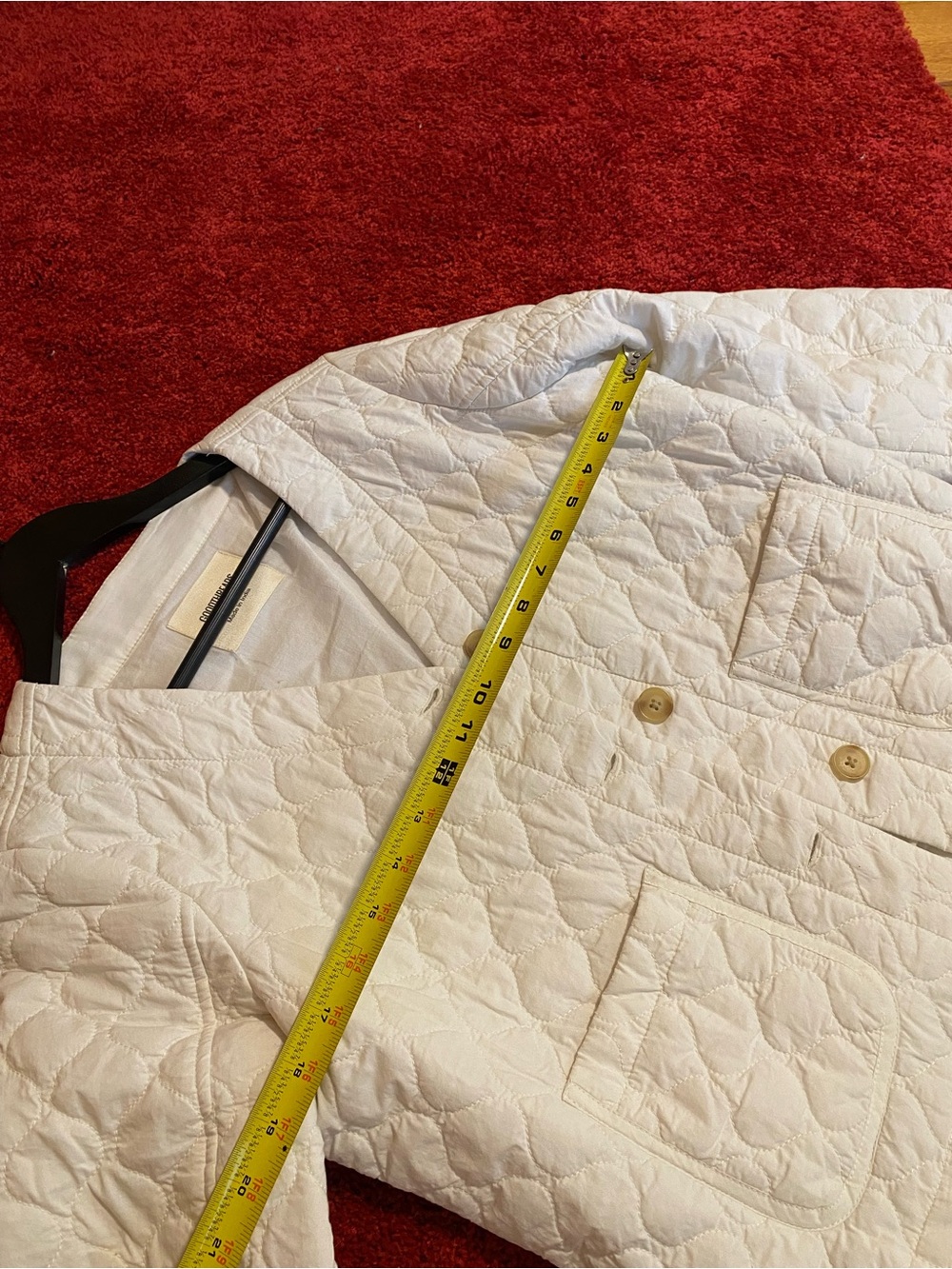 GoodThreads White Quilted Puffer Jacket - Picture 7 of 11